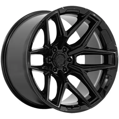 Shop Now Fuel FC854 Flux 6 20x9 6x5.5" +20mm Gloss Black Wheel Rim 20" Inch FC854BX20906820