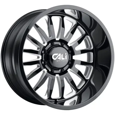 New Arrival Cali Off-Road 9110 Summit 20x10 6x5.5" -25mm Black/Milled Wheel Rim 20" Inch 9110-2183BM