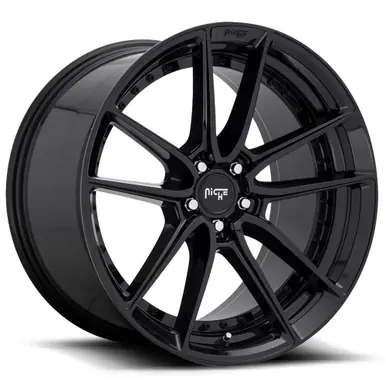 Same Day Shipping Niche M223 DFS 19x8.5 5x120 +35mm Gloss Black Wheel Rim 19" Inch M223198521+35