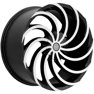 Budget Elure 47 20x8.5 5x4.5"/5x120 +38mm Black/Machined Wheel Rim 20" Inch ELR047-2813B