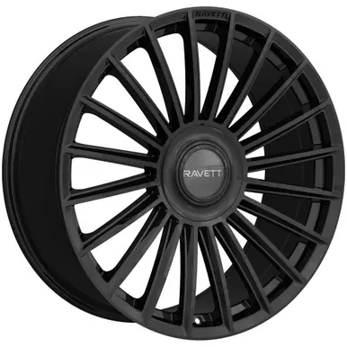 Ravetti M17 22x9 5x4.5"/5x120 +40mm Gloss Black Wheel Rim 22" Inch RAV-M17-22913B-FC Weekend Sale