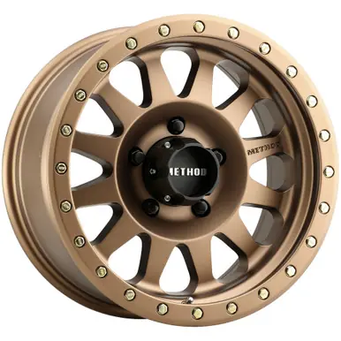 Method MR304 Double Standard 15x8 5x4.5" -24mm Bronze Wheel Rim 15" Inch MR30458012924N Modern