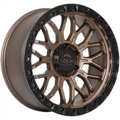 Best Choice Lock Off-Road Combat 17x9 6x135 +1mm Bronze Wheel Rim 17" Inch COMBAT-7963MRMBR