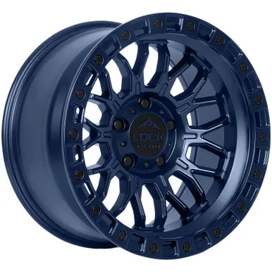 Free Returns Lock Off-Road Combat 17x9 6x135 +1mm Blue Wheel Rim 17" Inch COMBAT-7963BLUE