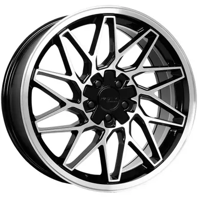 Katana Racing KR09 18x8 5x100/5x4.5" +40mm Black/Machined Wheel Rim 18" Inch KR09-188005GBF Order Now