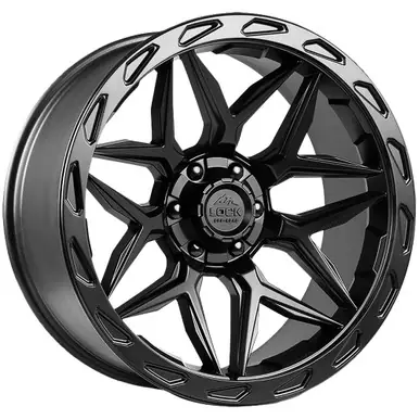Lock Off-Road Matrix 22x10 5x5"/5x5.5" -18mm Matte Black Wheel Rim 22" Inch MATRIX-221021MB Best Price
