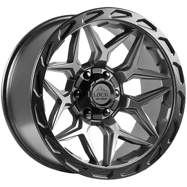 Lock Off-Road Matrix 22x10 5x5"/5x5.5" -18mm Gunmetal Wheel Rim 22" Inch MATRIX-221021MGMBR Certified
