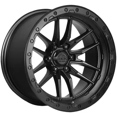 Secure Checkout Lock Off-Road Krawler 17x9 6x5.5" -12mm Matte Black Wheel Rim 17" Inch KRAWLER-7969MB