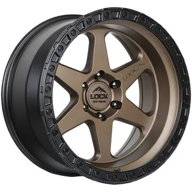 Lock Off-Road Olympus 18x9 5x5" +1mm Bronze Wheel Rim 18" Inch OLYMPUS-8957MRMBR1 Warranty Included