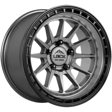 Clearance Lock Off-Road Baja 17x9 6x5.5" -12mm Gunmetal Wheel Rim 17" Inch BAJA-7969MGMBR12N