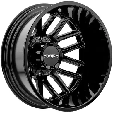 Mayhem 8107D Cogent Dually Rear 20x8.25 8x210 Gloss Black Wheel Rim 20" Inch 8107D-2879BR192 Limited Offer