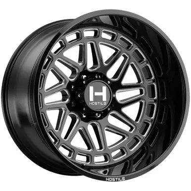 Hot Deal Hostile H122 Reaper 20x9 5x150 +0mm Black/Milled Wheel Rim 20" Inch H122-2090515050B