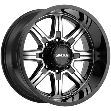 Free Shipping Ultra 229 Menace 20x10 8x6.5" -25mm Black/Machined Wheel Rim 20" Inch 229-2181U25