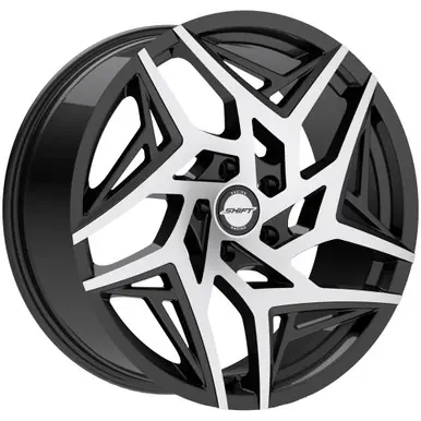 Best Choice Shift H36 Valve 20x8.5 5x4.5" +35mm Black/Machined Wheel Rim 20" Inch H3608551435GBM