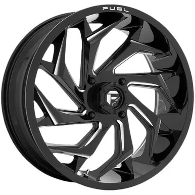 Fuel UTV D753 Reaction 18x7 4x137 +13mm Black/Milled Wheel Rim 18" Inch D7531870A644 Hassle-Free Returns