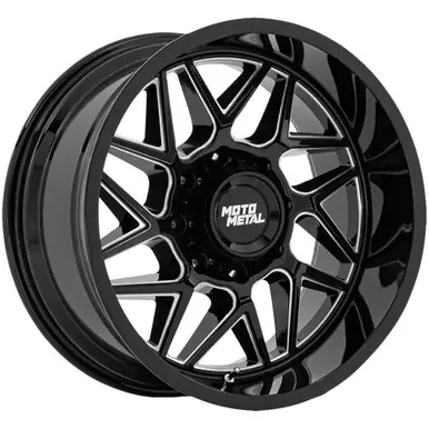 Moto Metal MO812 Turbine 20x9 6x135 +1mm Black/Milled Wheel Rim 20" Inch MO812BE20906301 Buy Direct