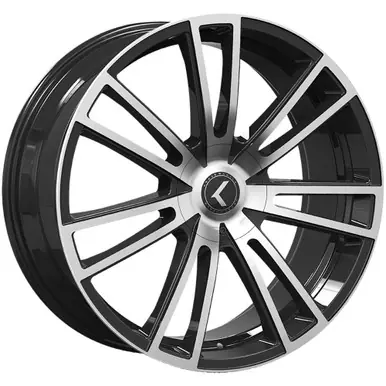 Kraze 183 Spectra 20x8.5 5x110/5x5" +38mm Black/Machined Wheel Rim 20" Inch KR183-2860BM38 Certified