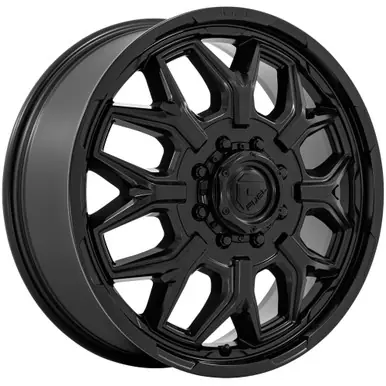 New Release Fuel D871 Flux Dually Front 22x8.25 8x170 +104mm Blackout Wheel Rim 22" Inch D871228217