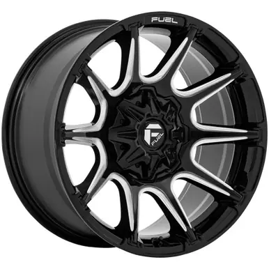 While Supplies Last Fuel FC880 Super C 20x9 8x170 +1mm Black/Milled Wheel Rim 20" Inch FC880BE20908701