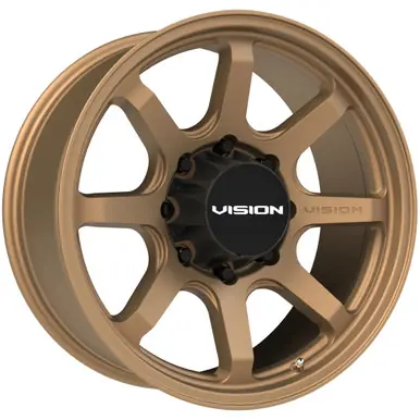 Exclusive Vision 351 Flow 17x8.5 8x6.5" +18mm Bronze Wheel Rim 17" Inch 351-7881BZ18