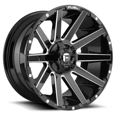 Reduced Price Fuel D615 Contra 20x10 8x170 -18mm Black/Milled Wheel Rim 20" Inch D61520001747