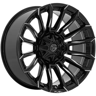Same Day Shipping Fuel FC889 Blade 22x9 6x135/6x5.5" +20mm Black/Milled Wheel Rim 22" Inch FC889BE22906720