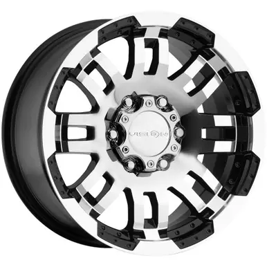 Shop Now Vision 375 Warrior 17x8.5 6x5.5" +25mm Black/Machined Wheel Rim 17" Inch 375H7883GBMF25