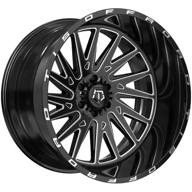 Fan Favorite TIS 547BM 22x12 8x180 -44mm Black/Milled Wheel Rim 22" Inch 547BM-2228944