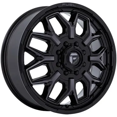 Fuel D875 Flux Dually Front 22x8.25 8x170 +104mm Black/Tint Wheel Rim 22" Inch D875228217 Best Choice