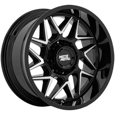 Holiday Sale Moto Metal MO812 Turbine 20x9 6x5.5" +1mm Black/Machined Wheel Rim 20" Inch MO812BD20906801