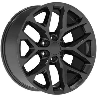 Handmade Strada Replicas R176 Snowflake 24x10 6x5.5" +31mm Gloss Black Wheel Rim 24" Inch R176-463931GB