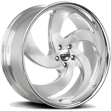 Original Strada C05 Retro 5 20x8.5 5x4.5" +35mm Brushed/SSL Wheel Rim 20" Inch C05051435BFSMLSS