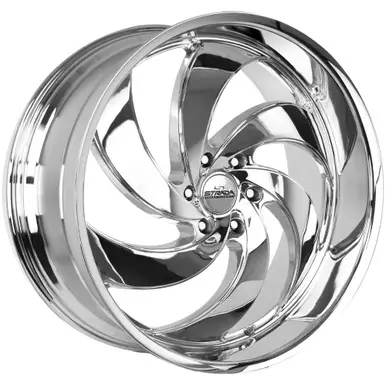 Markdown Strada C06 Retro 6 24x10 6x135 +24mm Chrome Wheel Rim 24" Inch C06463524C