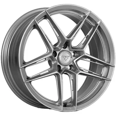 Fan Favorite Rock Forged FF36 18x8 5x4.5" +38mm Silver Wheel Rim 18" Inch FF36-188514+38SL
