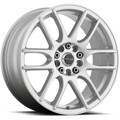 Raceline 141S Mystique 15x7 4x100/4x108 +40mm Silver Wheel Rim 15" Inch 141S-57082+40 Same Day Shipping