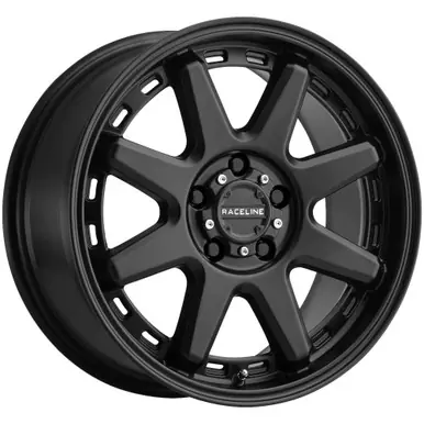 Raceline 947B Scout CUV 18x8 5x5" +35mm Satin Black Wheel Rim 18" Inch 947B-88050+35 Exclusive