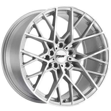 Instant Buy TSW Sebring 20x10 5x120 +40mm Silver Wheel Rim 20" Inch 2010SEB405120S76