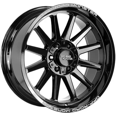 Off-Road Monster M26 20x9 6x135/6x5.5" -12mm Gloss Black Wheel Rim 20" Inch M26060702GB Last Chance