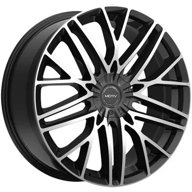 Same Day Shipping Motiv 437MB Maven 20x8.5 5x115/5x120 +20mm Black/Machined Wheel Rim 20" Inch 437MB-2855520