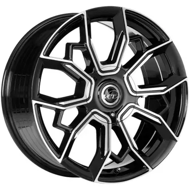 Brand New VCT Hurricane 20x9 6x135/6x5.5" +25mm Black/Machined Wheel Rim 20" Inch HUR-20963539+25BM