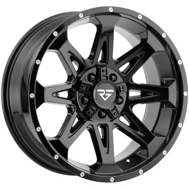 Rock Forged FF88 20x9 5x5"/5x5.5" +0mm Gloss Black Wheel Rim 20" Inch FF88-200952739-0GB Fresh Stock