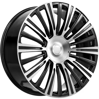 OE Revolution CAD-35 24x10 6x5.5" +31mm Black/Machined Wheel Rim 24" Inch CAD35-24105031BM Popular