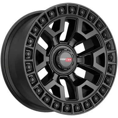 Get Yours Vortek VRD-704 17x9 6x120/6x5.5" +12mm Matte Black Wheel Rim 17" Inch 7041795412MB