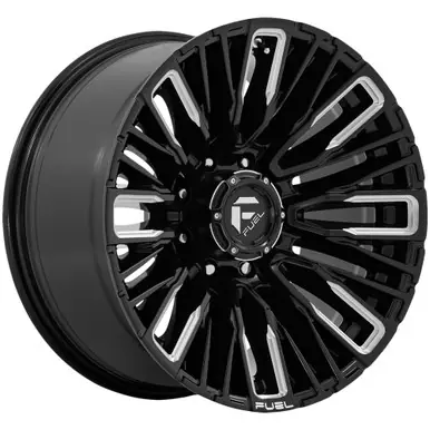 Instant Buy Fuel D849 Rebar 8 20x10 8x6.5" -18mm Black/Milled Wheel Rim 20" Inch D84920008247