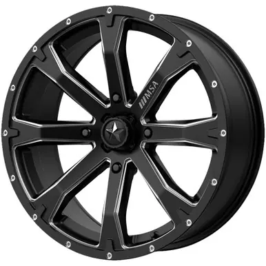 MSA M42 Bounty 15x7 4x156 +10mm Black/Milled Wheel Rim 15" Inch M42-05756 Trending