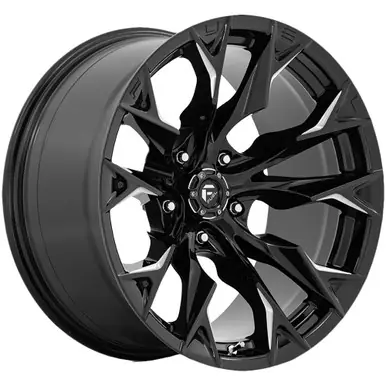 Fuel D803 Flame 20x10 5x5.5" -18mm Black/Milled Wheel Rim 20" Inch D8032000B447 Top Pick
