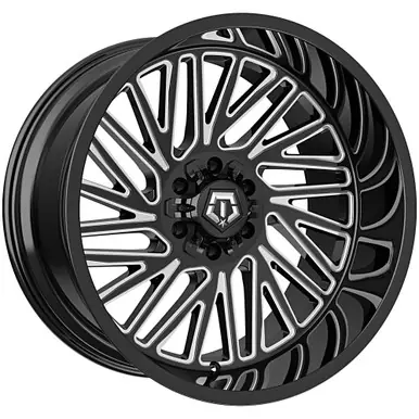 New Arrival TIS 553BM 20x9 8x6.5" +0mm Black/Milled Wheel Rim 20" Inch 553BM-2098100