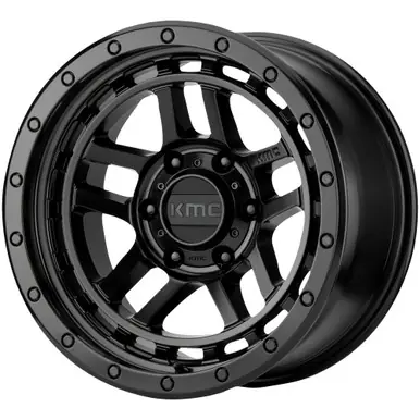 KMC KM540 Recon 17x8.5 6x5.5" +18mm Satin Black Wheel Rim 17" Inch KM54078568718 Express Delivery