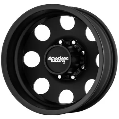 American Racing AR204 Baja Dually Rear 17x6 8x6.5" -134mm Satin Black Wheel Rim AR204760907134N Time-Limited