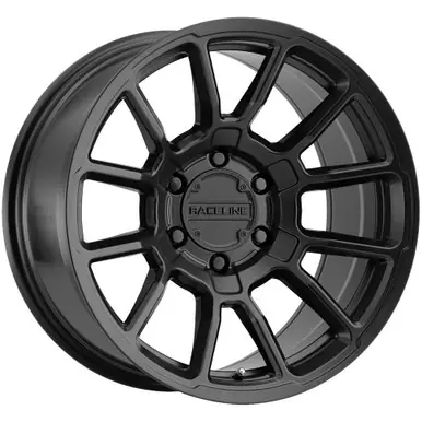 Raceline 950B Gauge 17x8.5 6x135 +0mm Satin Black Wheel Rim 17" Inch 950B-78565-00 Authentic